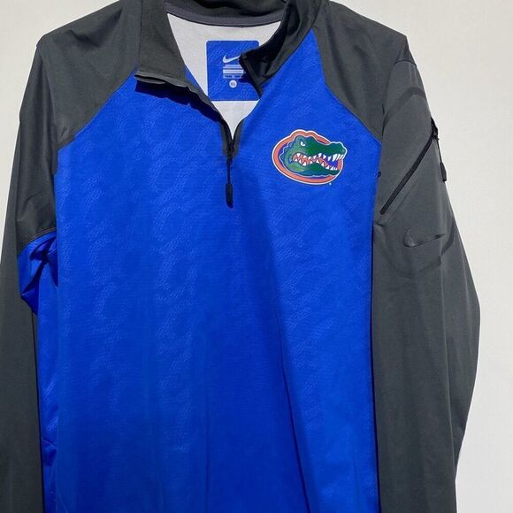 Florida Gators Nike Dri Fit Quarter 1/4 Zip Windbreaker Men’s Jacket XLarge Blue - Picture 1 of 12